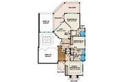 Mediterranean Style House Plan - 4 Beds 4.5 Baths 4310 Sq/Ft Plan #27-427 