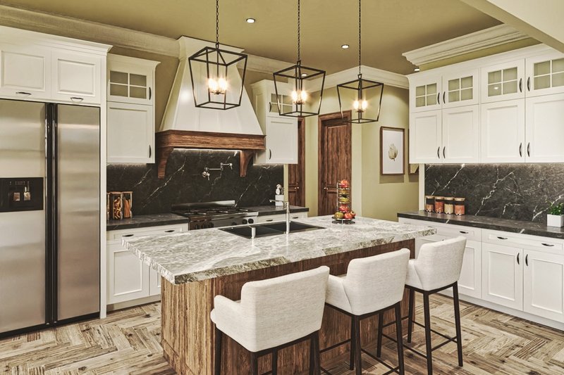 Architectural House Design - Interior - Dining Room for Craftsman House Plan #54-435 - 3 bed, 2.5 bath