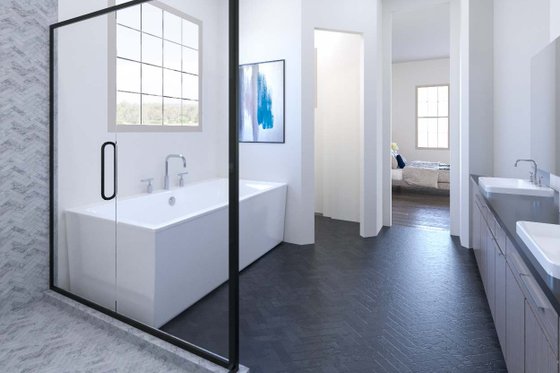 Interior - Master Bathroom for European House Plan #54-421 - 4 bed, 4.5 bath