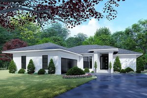 Exterior - Front Elevation 3 for Mediterranean House Plan #923-124 - 4 bed, 2 bath