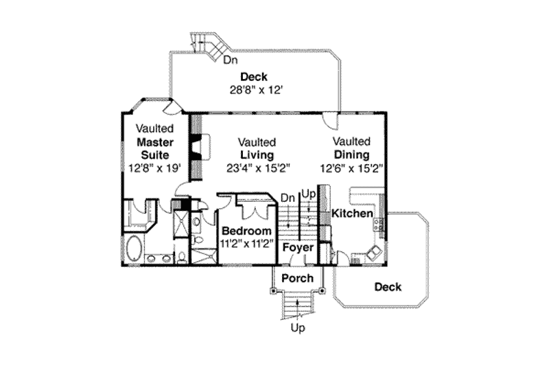 Home Plan - Floor Plan - Upper Floor for Craftsman House Plan #124-333 - 5 bed, 4 bath
