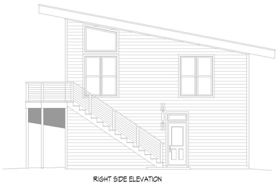 Exterior - Other Elevation 1 for Modern House Plan #932-965 - 1 bed, 1 bath