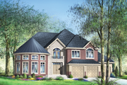 European Style House Plan - 5 Beds 3 Baths 5609 Sq/Ft Plan #25-4690 