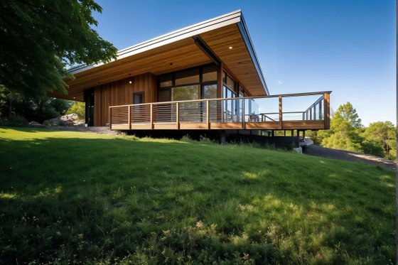 Exterior - Other Elevation for Modern House Plan #498-6 - 4 bed, 3.5 bath