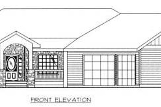 Exterior - Other Elevation for Country House Plan #117-572 - 3 bed, 2.5 bath