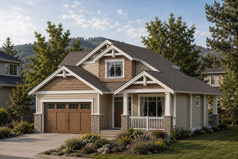 Dream House Plan - Exterior - Front Elevation 2 for Craftsman House Plan #1100-154 - 3 bed, 2.5 bath