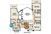 Mediterranean Style House Plan - 4 Beds 4 Baths 3448 Sq/Ft Plan #27-206 