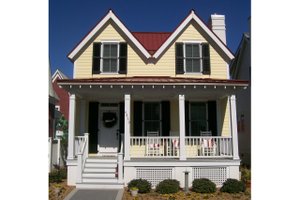 Cottage Exterior - Front Elevation Plan #464-8