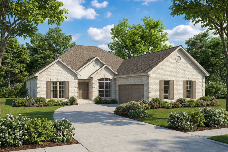 Dream House Plan - Traditional Exterior - Front Elevation Plan #17-2211