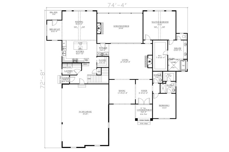 Dream House Plan - Floor Plan - Other Floor for Craftsman House Plan #437-140 - 4 bed, 5.5 bath
