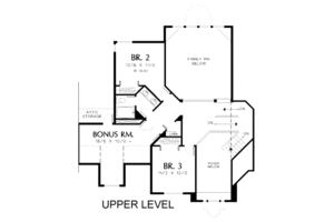 Floor Plan - Upper Floor for Traditional House Plan #48-142 - 5 bed, 4.5 bath