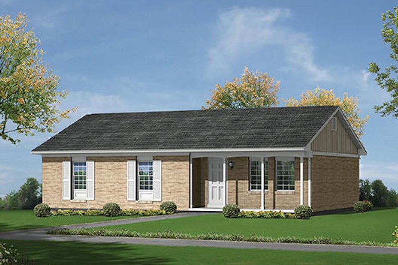 Dream House Plan - Colonial Exterior - Front Elevation Plan #57-530