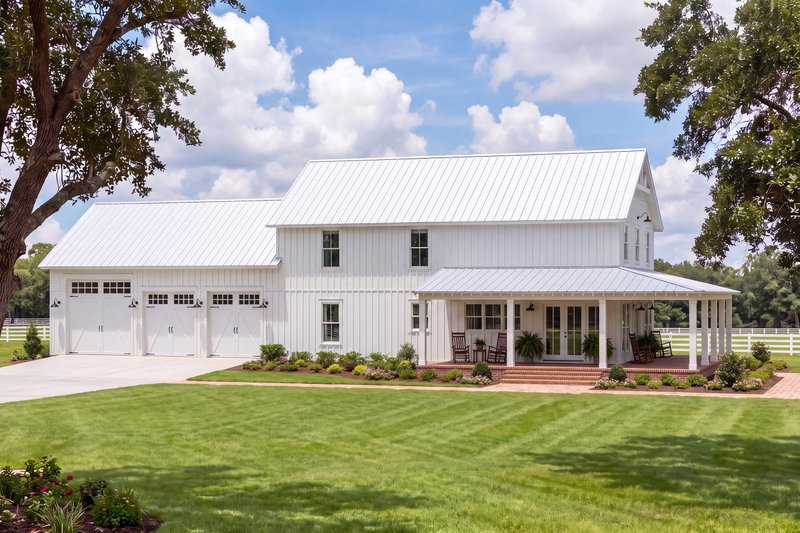 House Blueprint - Exterior - Other Elevation for Barndominium House Plan #430-453 - 5 bed, 3 bath