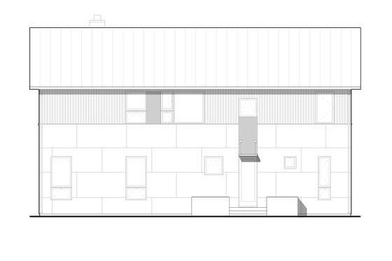 Exterior - Front Elevation 3 for Modern House Plan #909-5 - 3 bed, 2.5 bath