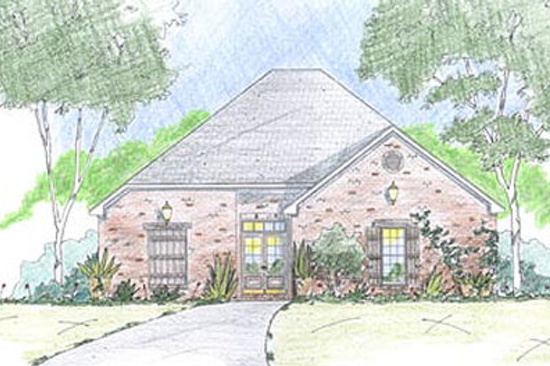 Home Plan - European Exterior - Front Elevation Plan #36-459