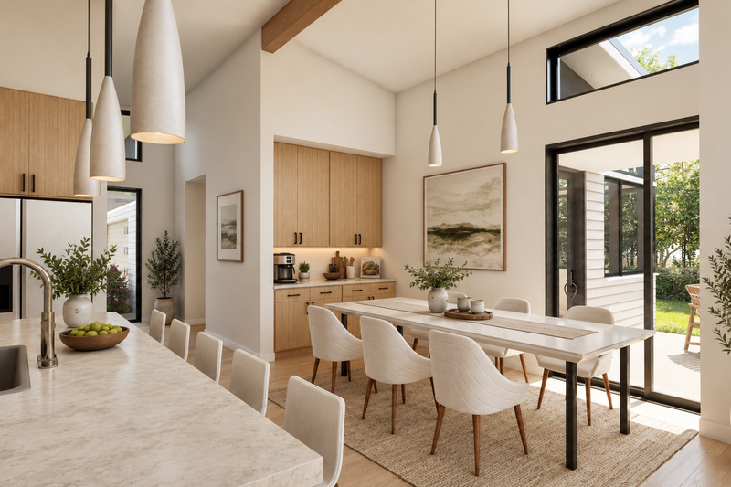 Home Plan - Interior - Dining Room for Contemporary House Plan #48-1233 - 3 bed, 2.5 bath