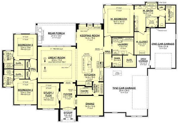 Farmhouse Floor Plan - Main Floor Plan #430-266