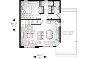 Cottage Style House Plan - 2 Beds 2 Baths 1295 Sq/Ft Plan #23-577 