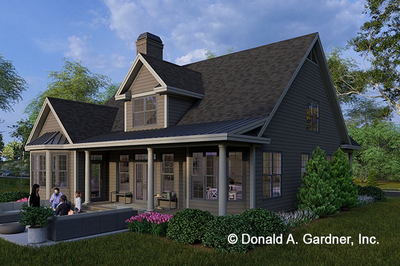 Home Plan - Exterior - Rear Elevation for Victorian House Plan #929-715 - 3 bed, 2.5 bath
