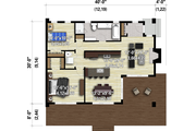 Cottage Style House Plan - 2 Beds 1 Baths 1060 Sq/Ft Plan #25-4935 