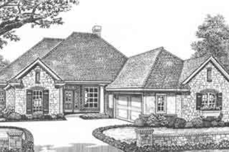 Dream House Plan - Traditional Exterior - Front Elevation Plan #310-400