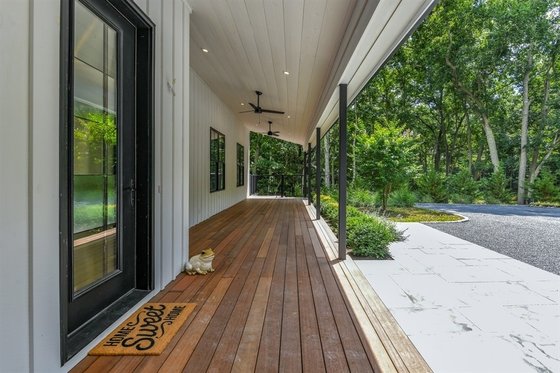 Exterior - Covered Porch for Farmhouse House Plan #888-15 - 3 bed, 3.5 bath