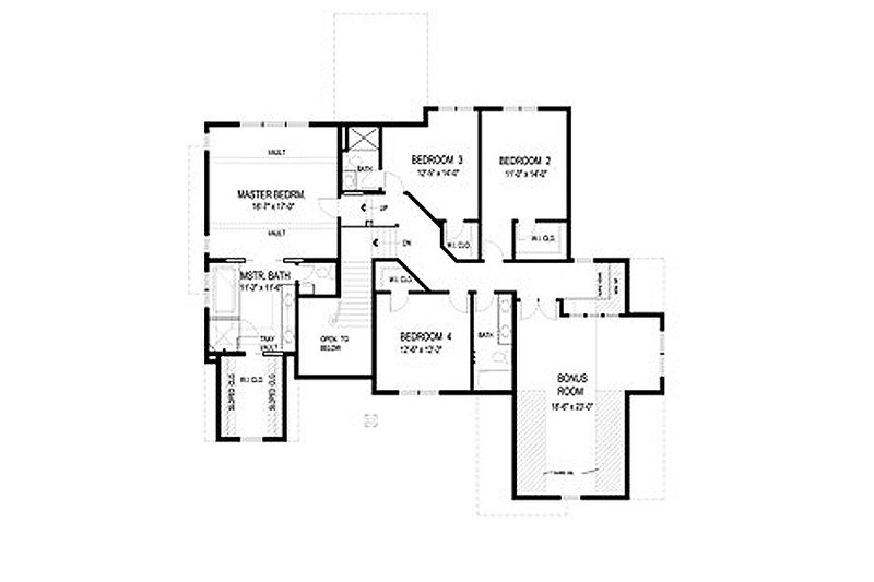 Traditional Style House Plan - 5 Beds 4.5 Baths 2996 Sq/Ft Plan #56-598 ...