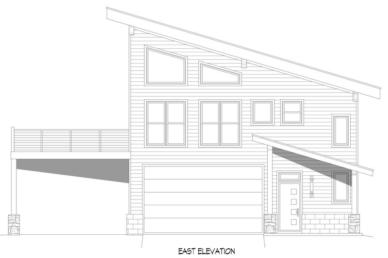 Dream House Plan - Exterior - Other Elevation 4 for Contemporary House Plan #932-1314 - 3 bed, 2.5 bath
