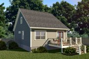 Cottage Style House Plan - 3 Beds 2 Baths 1147 Sq/Ft Plan #79-140 Exterior 