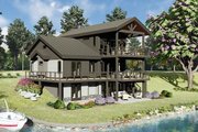 Contemporary Style House Plan - 4 Beds 3 Baths 4530 Sq/Ft Plan #932-1273 