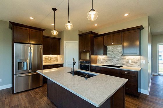 Interior - Kitchen 1 for Ranch House Plan #70-1458 - 2 bed, 2 bath