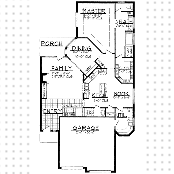 European Floor Plan - Main Floor Plan #62-137