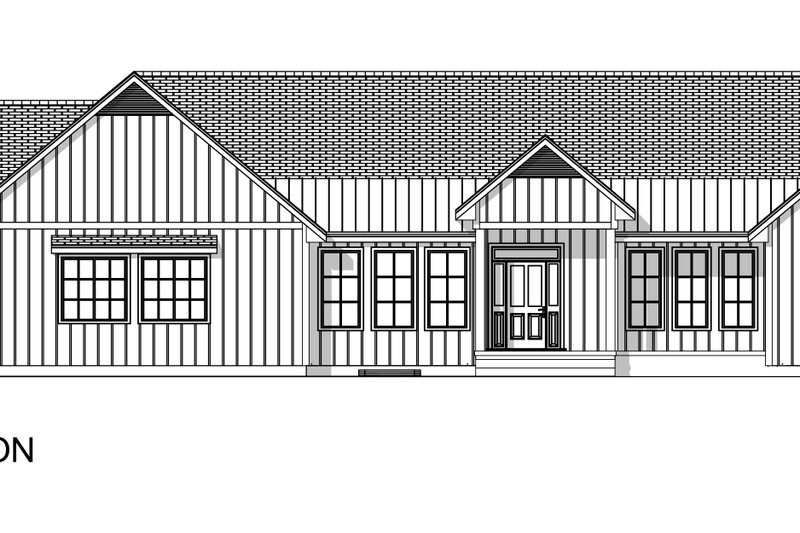 Dream House Plan - Exterior - Front Elevation 4 for Ranch House Plan #1084-7 - 5 bed, 4 bath
