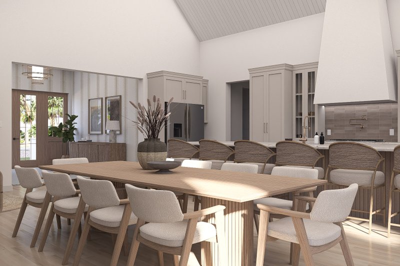 House Blueprint - Interior - Dining Room for Beach House Plan #455-751 - 3 bed, 2.5 bath