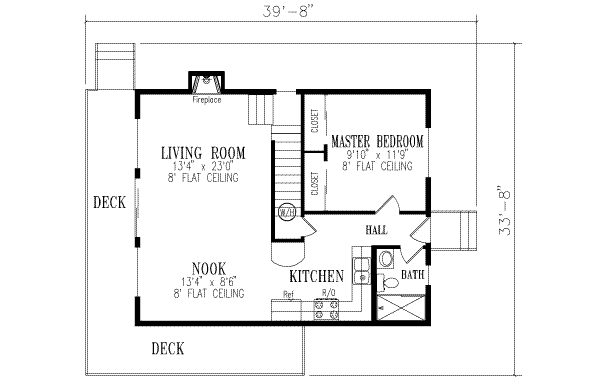 Traditional Floor Plan - Main Floor Plan #1-126