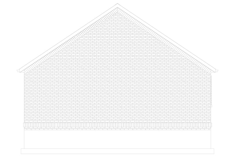 House Design - Exterior - Rear Elevation 1 for Traditional House Plan #1060-295, 1 bath