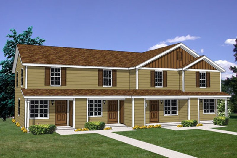 Traditional Style House Plan - 2 Beds 1 Baths 3492 Sq/Ft Plan #116-298