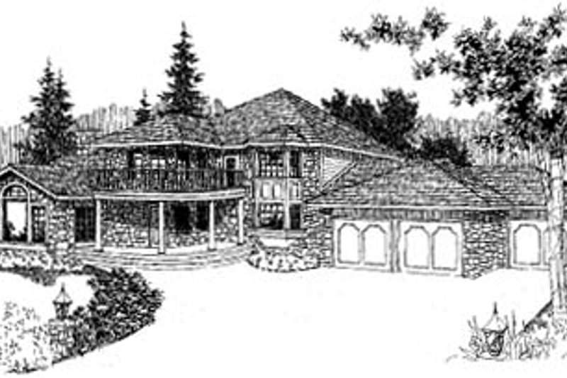 Architectural House Design - Traditional Exterior - Front Elevation Plan #60-145