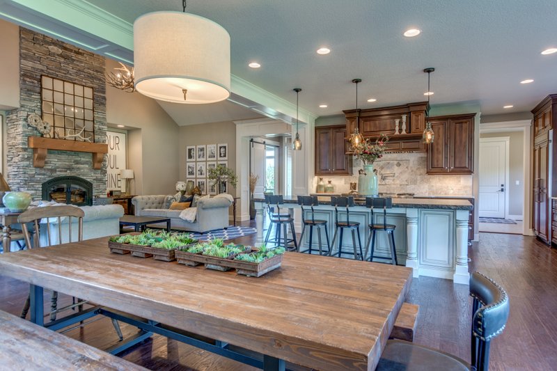 Architectural House Design - Interior - Dining Room for Craftsman House Plan #48-1133 - 4 bed, 2.5 bath