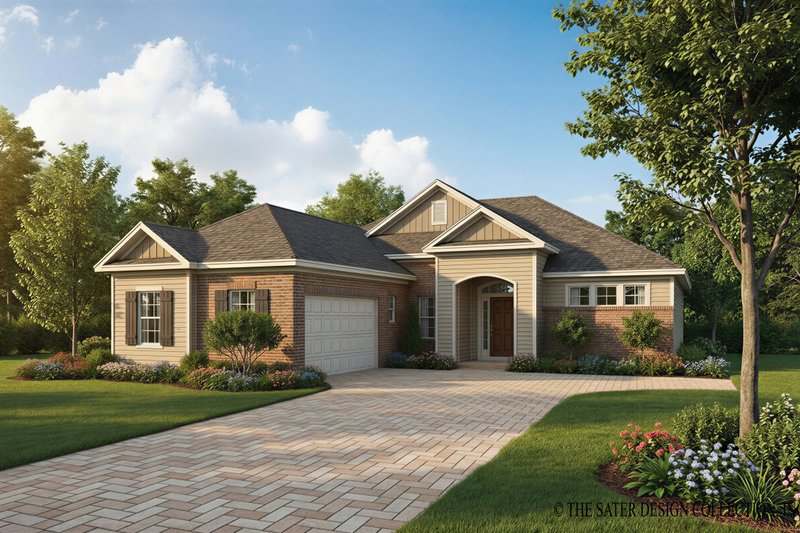 Architectural House Design - Country Exterior - Front Elevation Plan #930-371