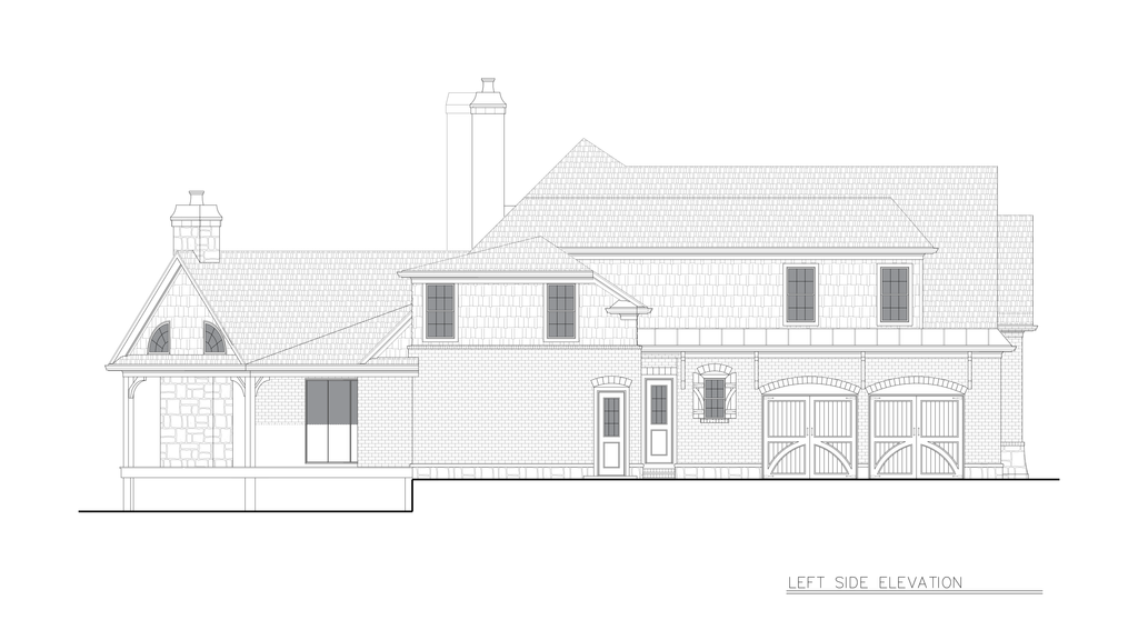 Exterior - Other Elevation for Craftsman House Plan #54-698 - 5 bed, 4 bath
