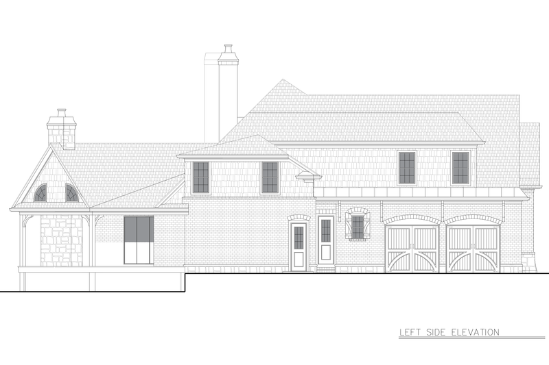 Dream House Plan - Exterior - Other Elevation for Craftsman House Plan #54-698 - 5 bed, 4 bath
