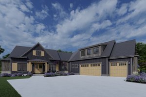 Craftsman Exterior - Front Elevation Plan #1069-29