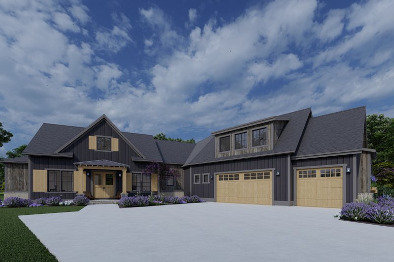 Architectural House Design - Craftsman Exterior - Front Elevation Plan #1069-29