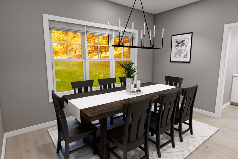 Architectural House Design - Interior - Dining Room for Bungalow House Plan #51-1367 - 4 bed, 3.5 bath