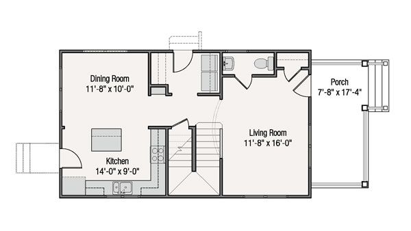 Craftsman Floor Plan - Main Floor Plan #461-38