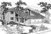 Bungalow Style House Plan - 2 Beds 2.5 Baths 1646 Sq/Ft Plan #60-310 