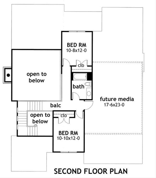 Home Plan - Traditional Floor Plan - Upper Floor Plan #120-166