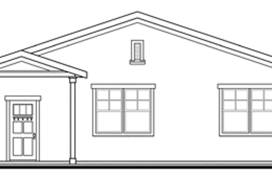 Exterior - Other Elevation for Craftsman House Plan #124-898, 0 bath