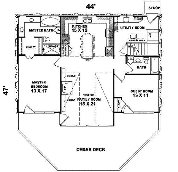 Modern Floor Plan - Main Floor Plan #81-470